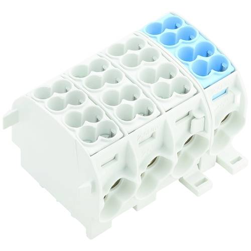 Weidmüller 1562130000 Verteilerblock Schrauben Lichtgrau, Blau 1 St.