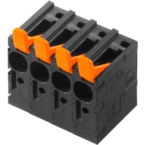 Thumbnail - Weidmüller 2472100000 Federkraftklemmblock 6 mm² Polzahl 4 Schwarz 80 St.