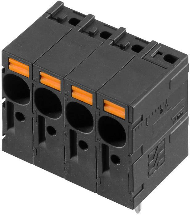 Weidmüller 2473020000 Schraubklemmblock 6 mm² Polzahl 4 Schwarz 80 St.