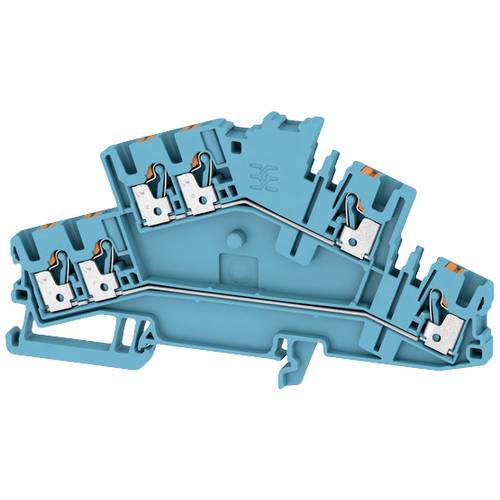 Thumbnail - Weidmüller 2531510000 Durchgangsreihenklemme 5.10 mm Push-In-Klemme Blau 50 St.