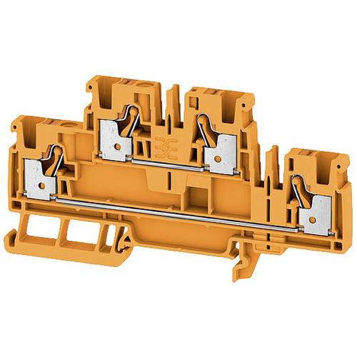 Weidmüller 2552480000 Doppelstock-Durchgangsklemme 6.10 mm Push-In-Klemme Orange 50 St.