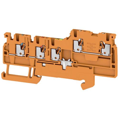 Thumbnail - Weidmüller 2579640000 Durchgangsreihenklemme 3.50 mm Push-In-Klemme Orange 100 St.