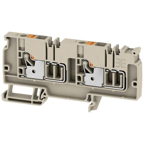 Weidmüller 2623910000 Durchgangsreihenklemme Push-In-Klemme, Steckanschluss Dunkelbeige 20 St.