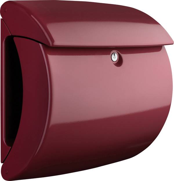 Burg Wächter PIANO 886 Merlot Schloss / Zutrittskontrolle Briefkasten Kunststoff Rot