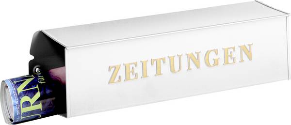Burg Wächter 808 W Zeitungsrolle Stahlblech Weiß