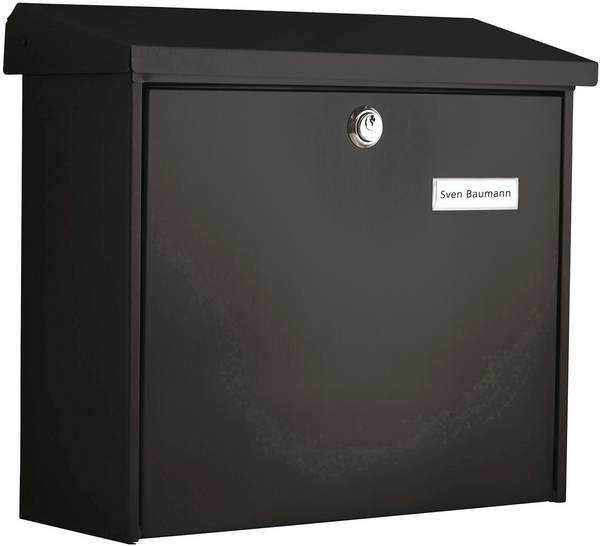 Burg Wächter COMFORT 913 S  Briefkasten Stahlblech Schwarz
