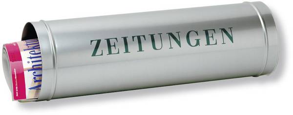 Burg Wächter 800 SI Zeitungsrolle Stahlblech Silber