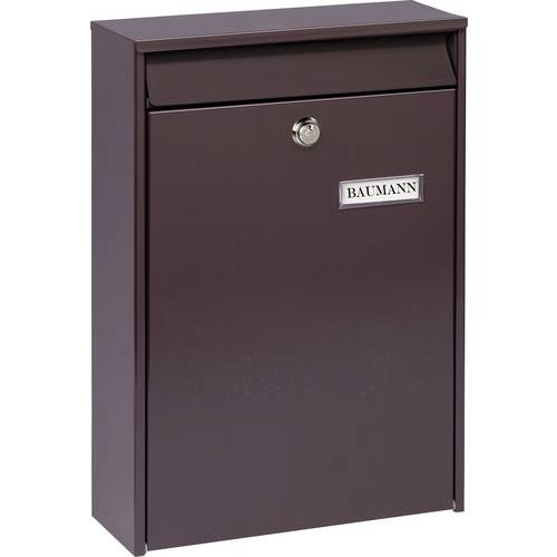 Burg Wächter LEIPZIG 777 BR Briefkasten Stahlblech Braun