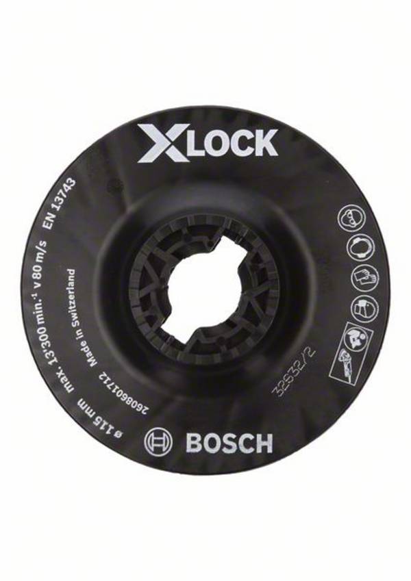 X-LOCK Stützteller, mittelhart, 115 mm Bosch Accessories 2608601712