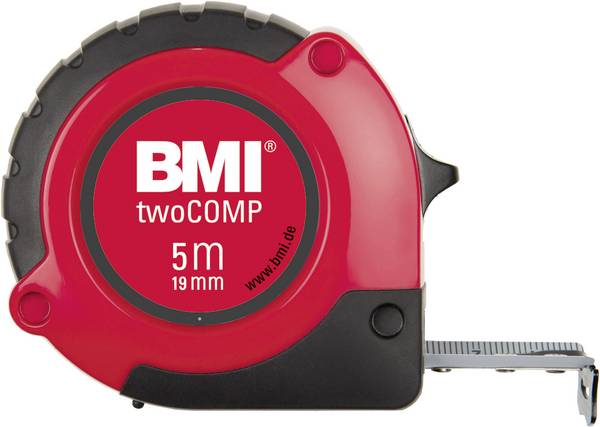 BMI twoCOMP 472541021 Maßband   5 m Stahl