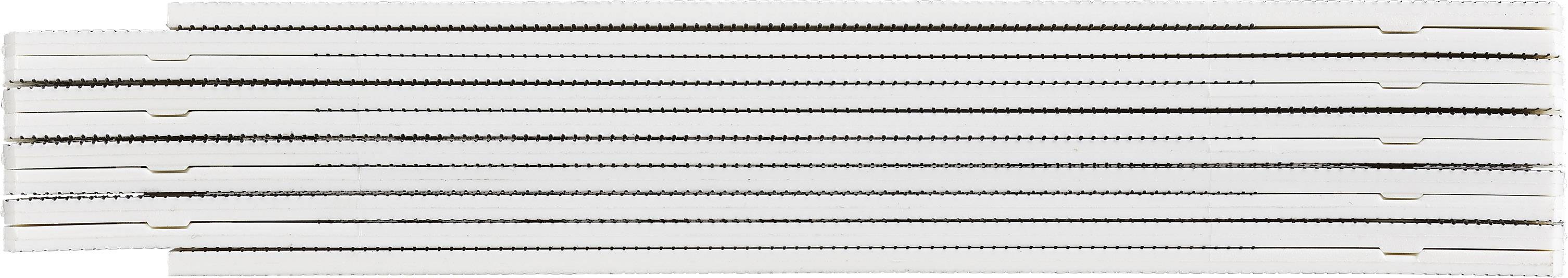 BMI 935990100W Maßstab 1 m Kunststoff