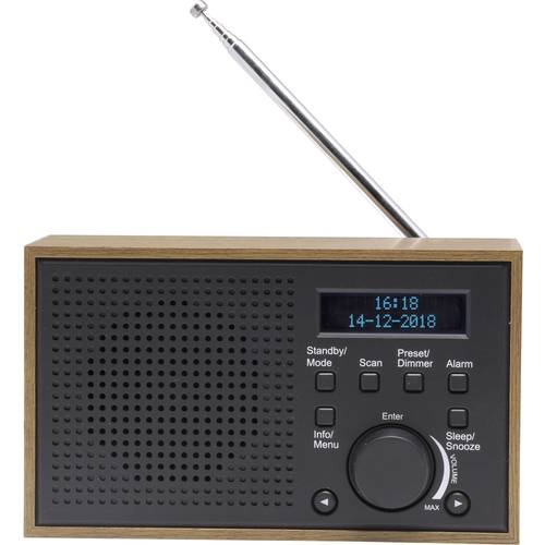 Denver DAB-46 Tischradio DAB+, UKW Grau