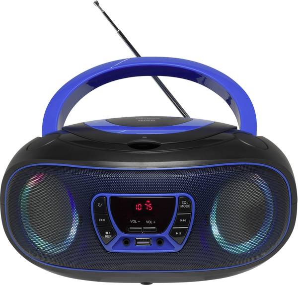 Denver TCL-212BT CD-Radio UKW AUX, CD, USB, Bluetooth®  Stimmungslicht Blau