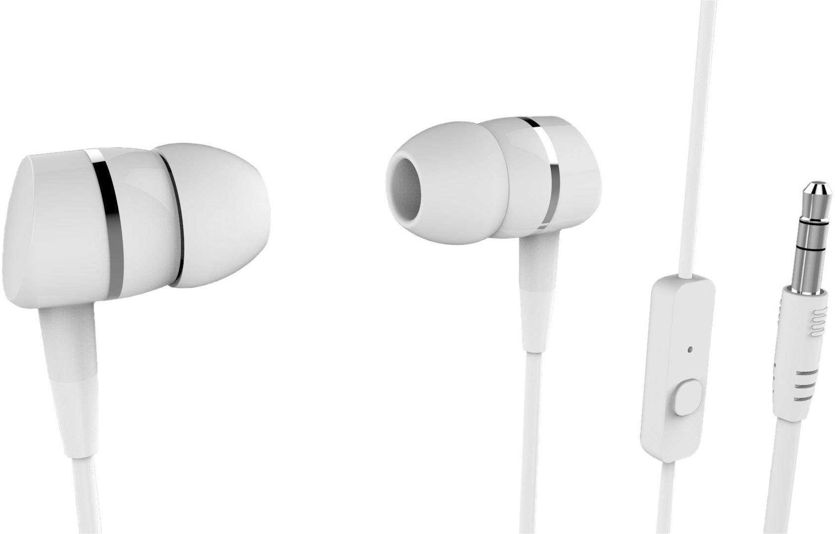 VIVANCO SMARTSOUND WHITE HiFi Kopfhörer In Ear Weiß