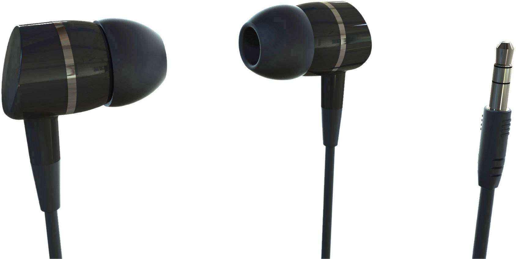 VIVANCO SOLIDSOUND BLACK HiFi Kopfhörer In Ear Schwarz