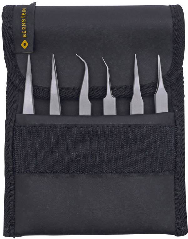 BERNSTEIN Tools for Electronics 5-070-UF  Pinzetten-Set 6teilig