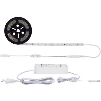 LED-Lichtstreifen-Set mit Netzteil und Steuerung. Der Streifen ist teils abgewickelt, bereit zur Installation.