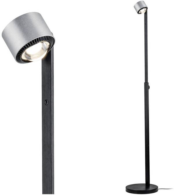 Paulmann Aldan 79717 LED-Stehlampe LED LED 17 W  Aluminium (gebürstet), Schwarz