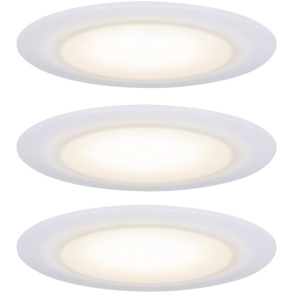 LED-badkamer inbouwlamp 19.5 W 230 V Amber, Warm-wit Paulmann 99942 Wit Set van 3