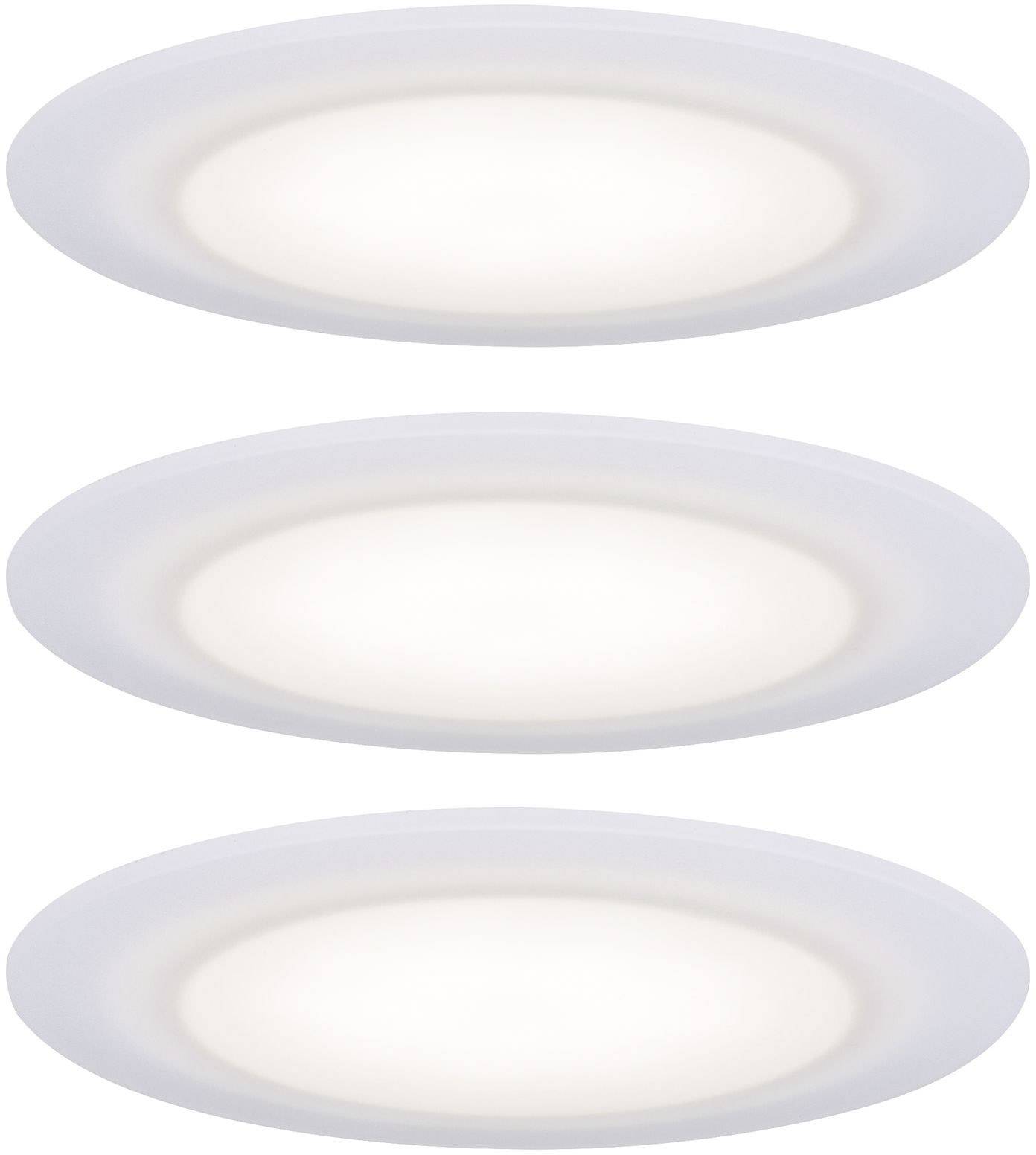 PAULMANN 99940 LED-Bad-Einbauleuchte 3er Set 19.5 W Warm-Weiß EEK: LED (A++ - E) Weiß