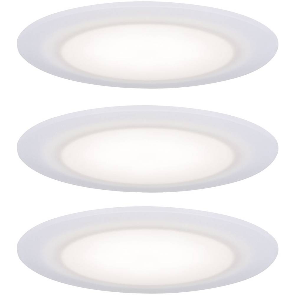 LED-badkamer inbouwlamp 19.5 W 230 V Warm-wit Paulmann 99940 Wit Set van 3