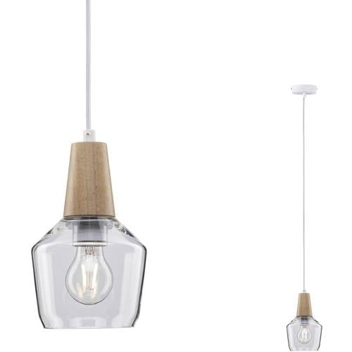 Paulmann Neordic Ylvie 79745 Pendelleuchte LED E27 20 W Holz, Klar