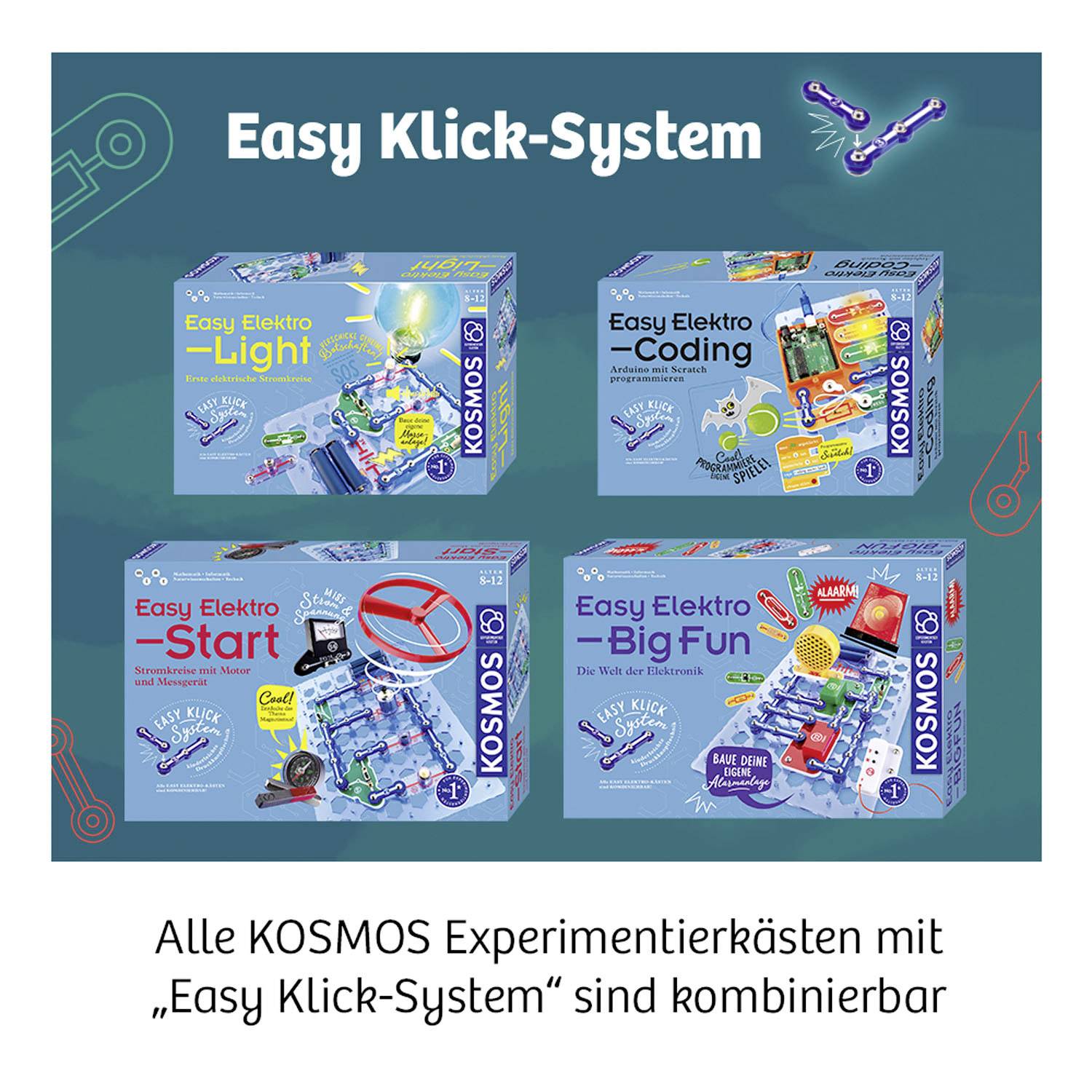 Kosmos 620530 Easy Elektro - Light Physik Experimentierkasten ab 8 Jahre-2