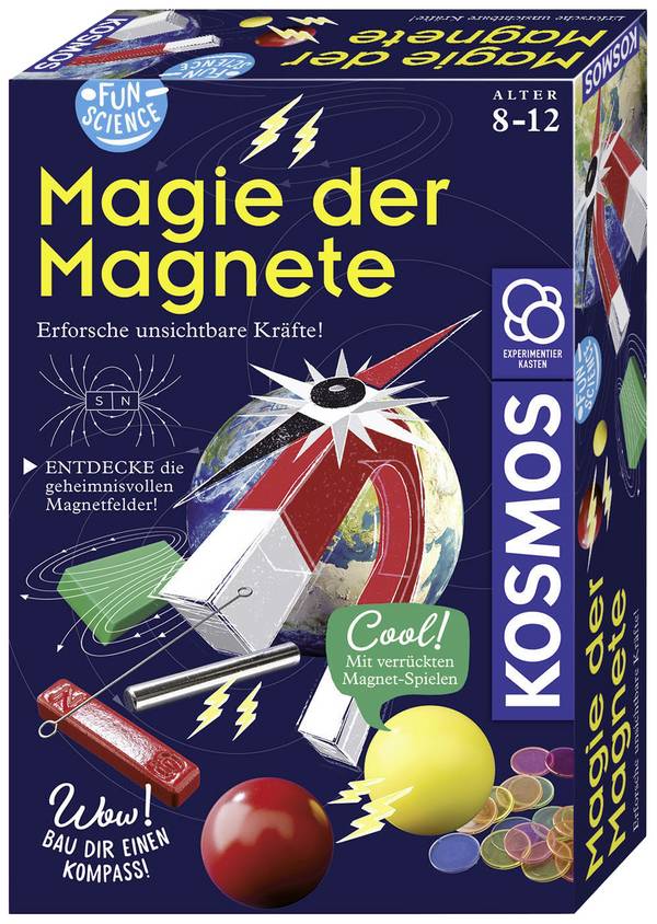 Kosmos 654146 FunScience Magie der Magnete Physik Experimentierkasten ab 8 Jahre
