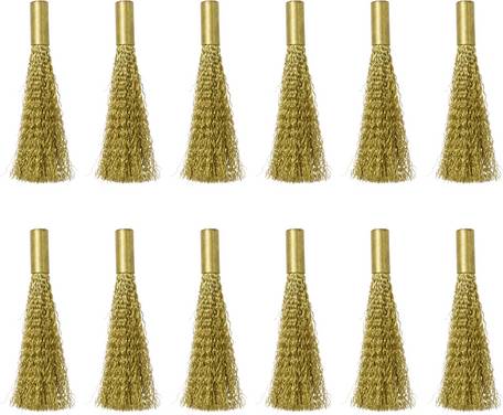 TOOLCRAFT  Messingbürste Messing  12teilig 12 St.
