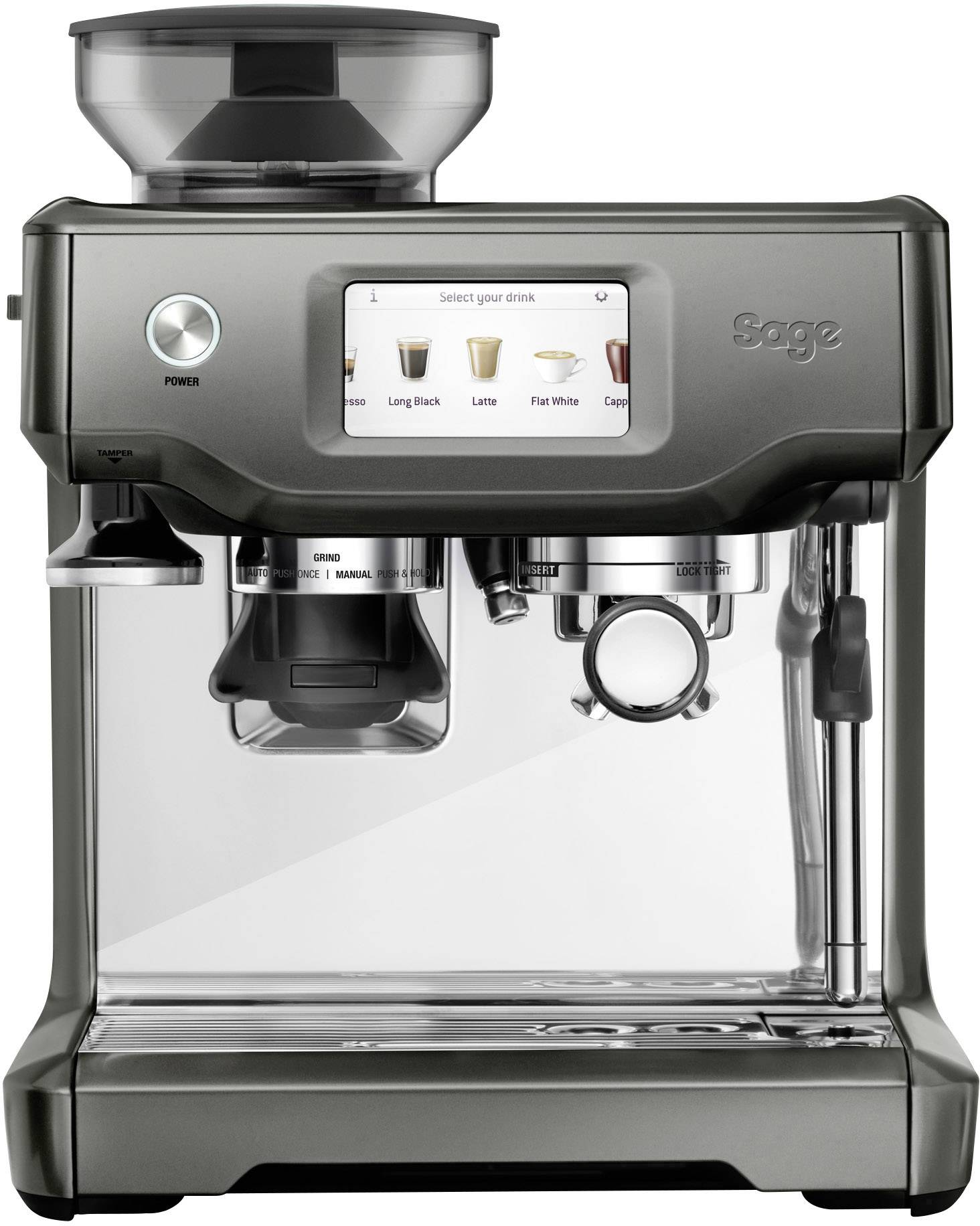Sage The Barista Touch Espressomaschine mit Siebträger Weiß, Schwarz ...