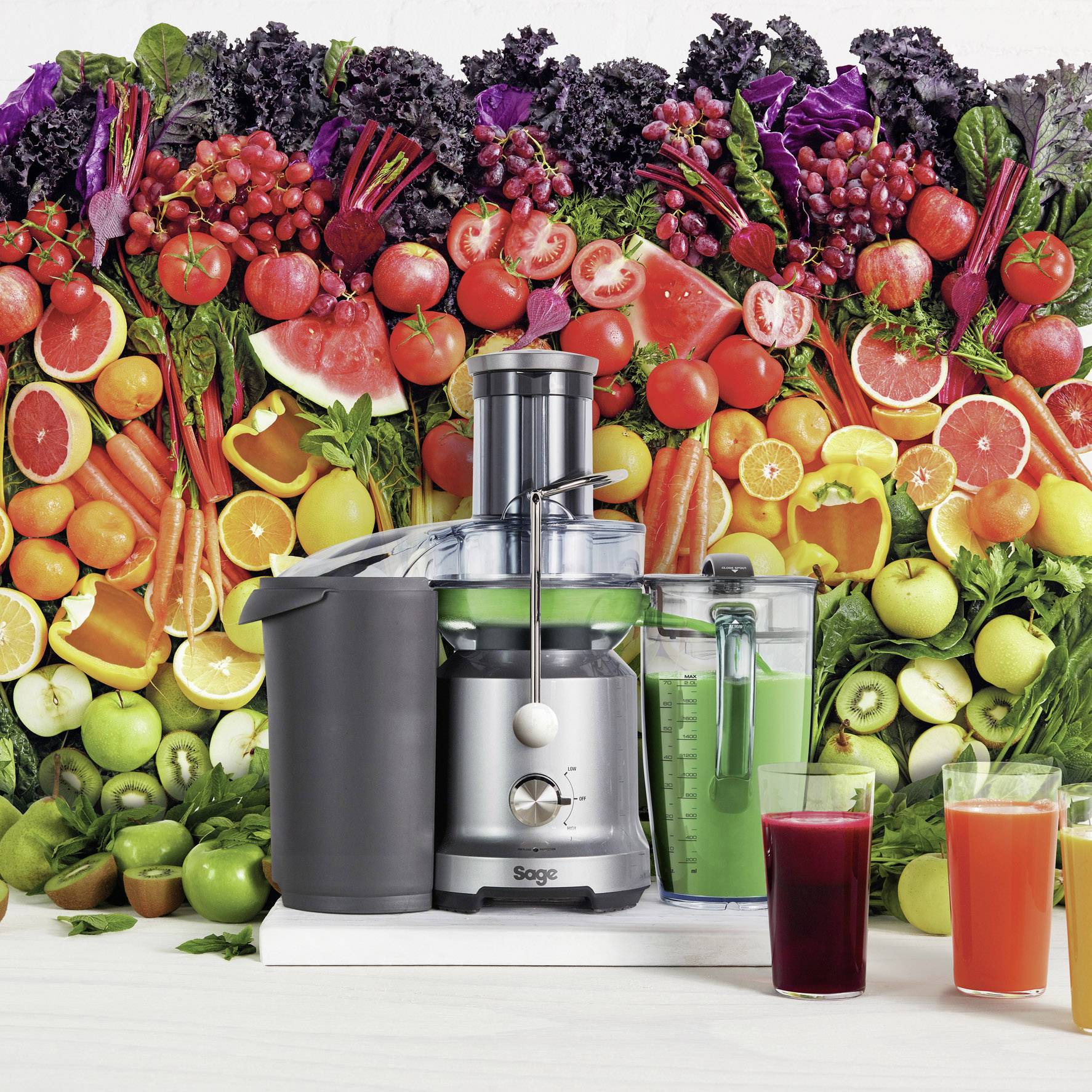 Sage SJE430SIL2CEU1 the Nutri Juicer Cold - Entsafter - 2 Liter - 1.3 kW - Silber-1