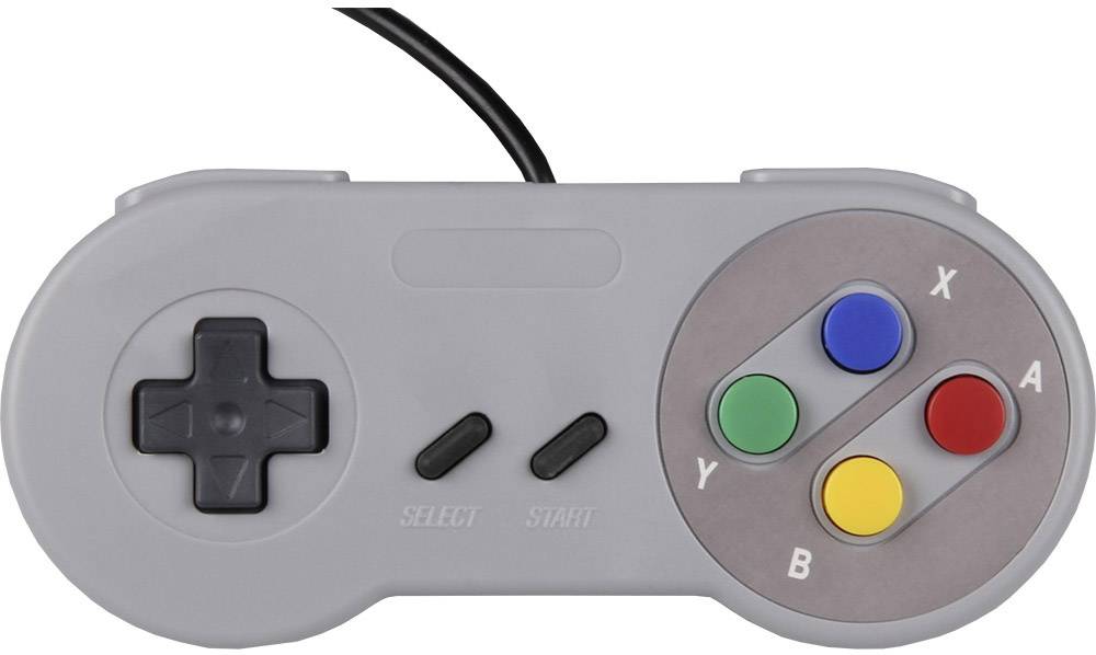 JOY-IT Gamepad SNES Design Gamepad Raspberry Pi, universal Grau (SBC-GAMEPAD-SNES)