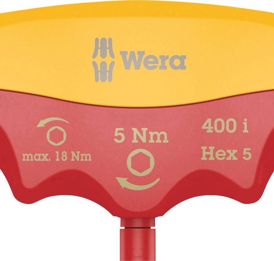 Wera Drehmoment-Schraubendreher: Maximaldrehmoment 18 Nm, voreingestellt auf 5 Nm, Sechskantprofil Hex 5.