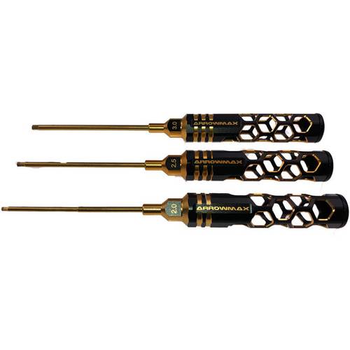 ArrowMax AM-420991-BG Innen-Sechskant Schlüssel 2, 2.5, 3