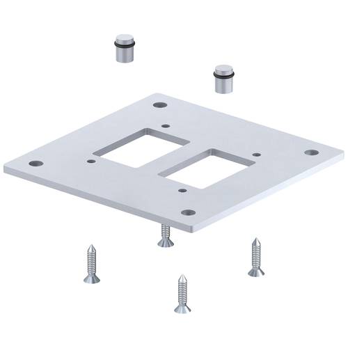 6290416 Bodenplatte ISS160160BP 250 mm Weißaluminium 1 St.