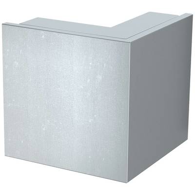 Ein silberner Metallwürfel mit einer glatten Oberfläche.