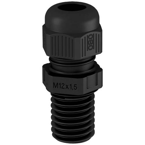 OBO Bettermann 2022974 Kabelverschraubung 1.5 mm Kunststoff, PA Schwarz 10 St.