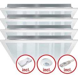 LED sada světel LED ESYLUX PNLCEL #EQ10122477 EQ10122477, pevně vestavěné LED, bílá