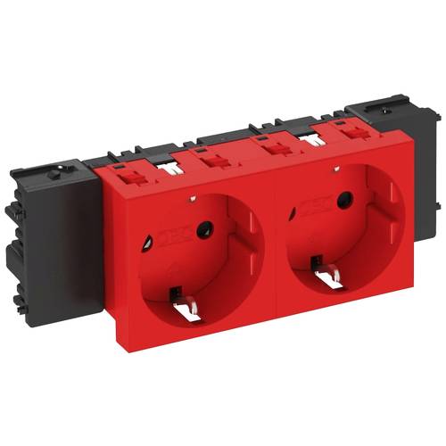 OBO Bettermann 6120368 Geräteeinsatz Steckdose (B x H x T) 131 x 90 x 42 mm 1 St. Rot