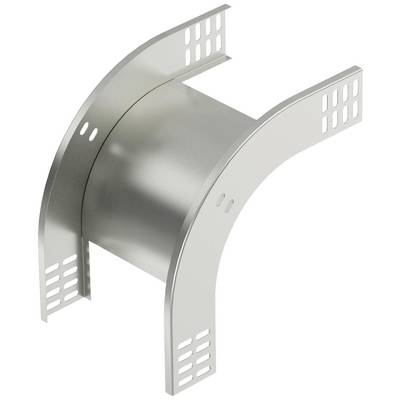 Metallbogenwinkel mit mehreren Lochungen zur Befestigung, geeignet für Kabelmanagement oder ähnliche Anwendungen.