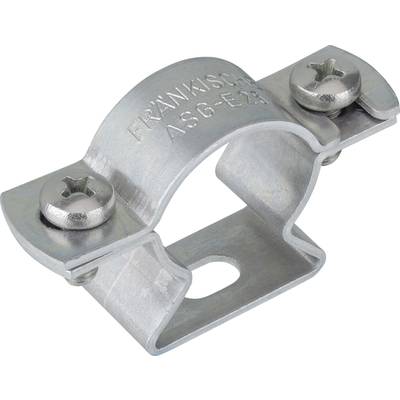 Metallrohrschelle mit Schrauben, geeignet zur Befestigung von Rohren.