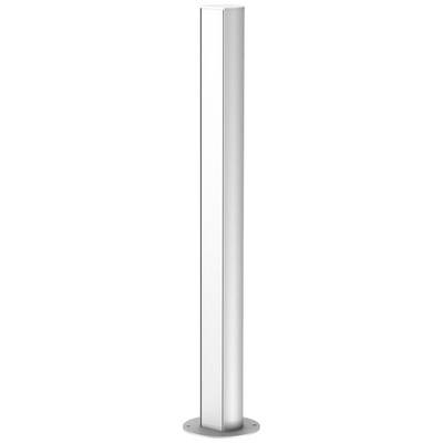 Eine schlanke, vertikale Aluminiumsäule mit runder Basis, möglicherweise zur dekorativen Nutzung oder als Raumteiler geeignet.
