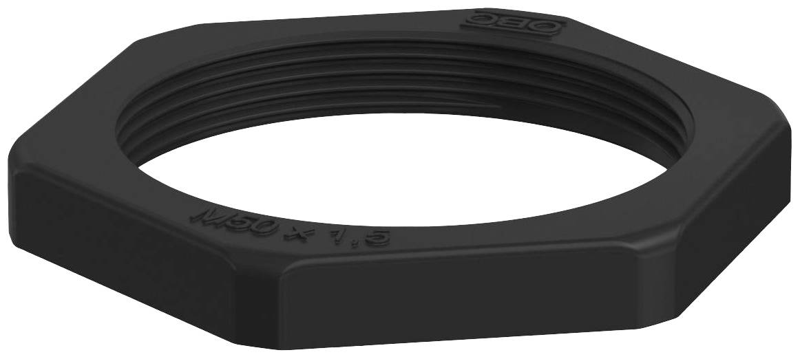 OBO Bettermann 2049120 116 M50 SW PA Gegenmutter PG50 Kunststoff Schwarz 25 St.