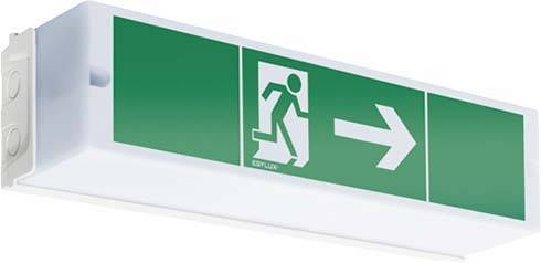 ESYLUX EN10017551 Vluchtwegverlichting Energielabel G (A - G) Plafondmontage Rechts afbeelding