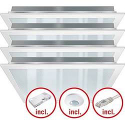 LED sada světel LED ESYLUX PNLCEL #EQ10122248 EQ10122248, pevně vestavěné LED, bílá