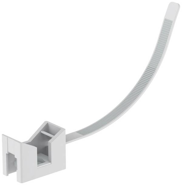 OBO Bettermann 2332790 Verdrahtungskanal Kabelbinderhalter   100 St. Grau