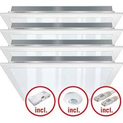 LED sada světel LED ESYLUX PNLCEL11 #EQ10122743 EQ10122743, pevně vestavěné LED, bílá