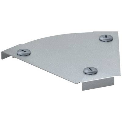 Metallelement mit drei Schraubenlöchern, möglicherweise Teil eines größeren Konstruktionselements oder Montagesystems.