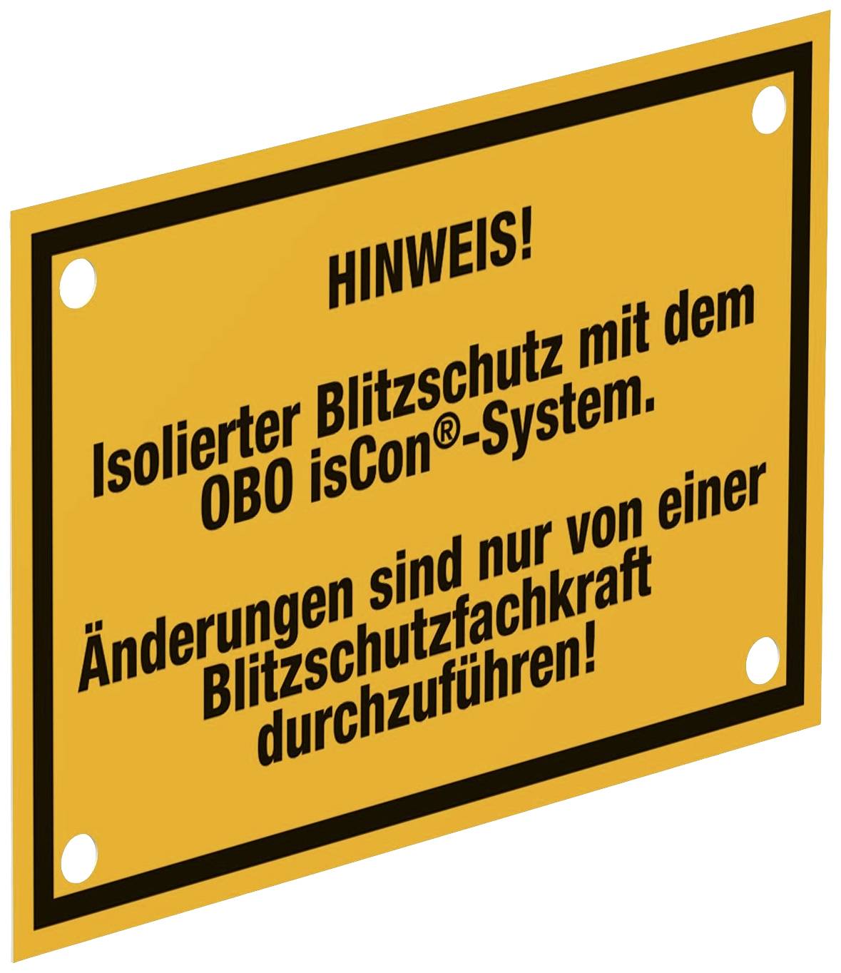 OBO Bettermann 5408058 Elektrotechnik-Warnschild (B x H) 150 mm x 100 mm 1 St.