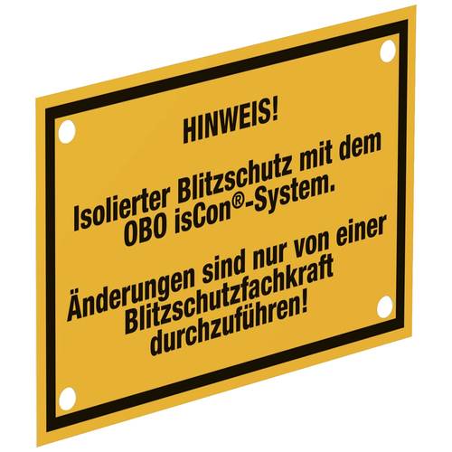 OBO Bettermann 5408058 Elektrotechnik-Warnschild (B x H) 150 mm x 100 mm 1 St.